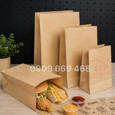Túi Giấy Bánh Mì Theo Yêu Cầu – In Logo, Giá Sỉ Cho F&B